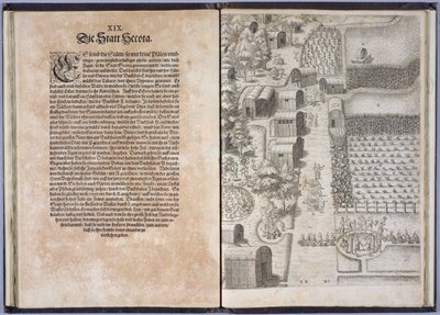 Page XIX avec le village de Secota, de 